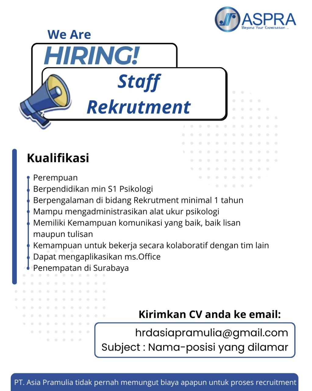 PT Asia Pramulia Tbk - Layananlokerjatim.com