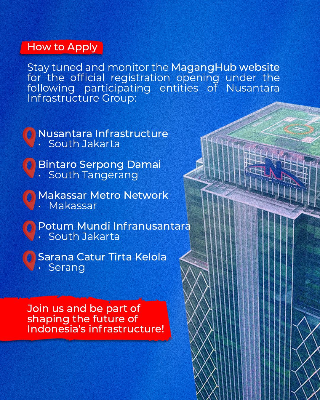 Lowongan Kerja PT Nusantara Infrastructure Tbk
